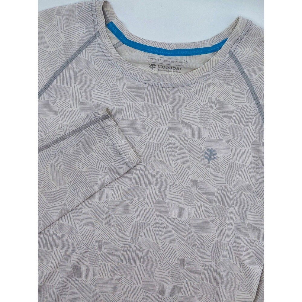 Coolibar Crewneck Top Women's Medium Long Sleeve UPF 50+ Side Zip Pocket Beach